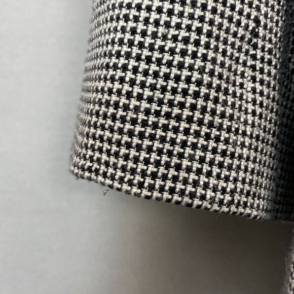 Vintage Paul Stanley Blazer Jacket Women Black White Single Button‎ Boxy Office - Picture 14 of 16